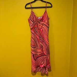 Printed Multicolor Midi Dress